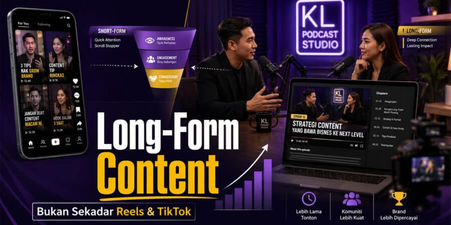 Content long-form untuk bisnes bukan sekadar Reels dan TikTok