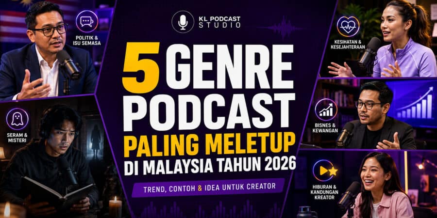 Featured image for 5 genre podcast paling meletup di Malaysia tahun 2026