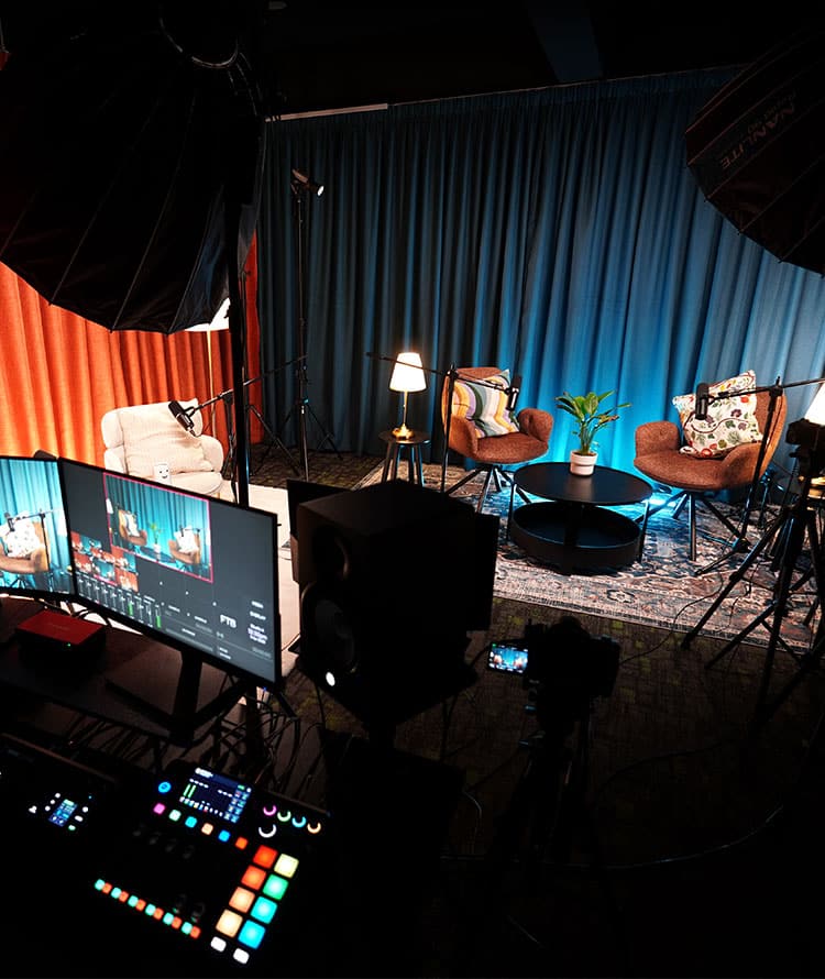 Studio A SHURE Experience Studio at KL Podcast Studio