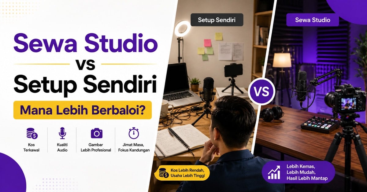 sewa-studio-podcast-atau-setup-sendiri | KL Podcast Studio Sewa studio podcast atau setup sendiri untuk bisnes