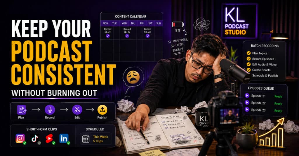 How to keep your podcast consistent without burning out